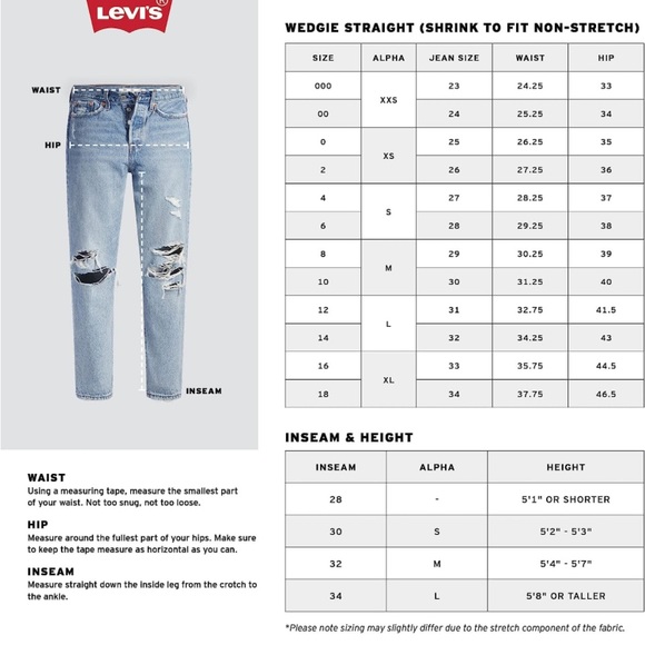 Levi's Premium Women's Wedgie Straight Leg Light-wash Distressed Jeans | 29 - Picture 9 of 9